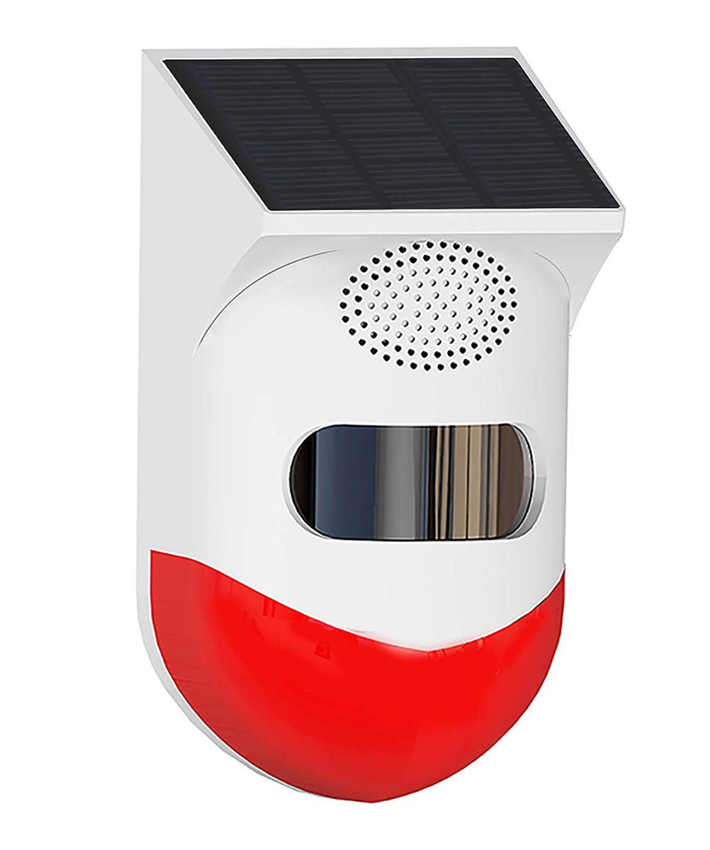 WIFI Pet- Friendly PIR Outdoor Solar Light & Siren Alarm & Remote Control