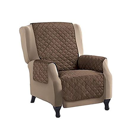 Deluxe Single Seater Reversible Couch  - PETS.    Brown-Cream