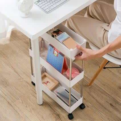 4 Layer Storage Trolley Kitchen Bathroom Rack Tower Cart