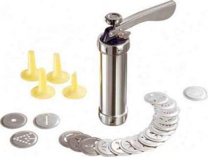 Cookie Press Machine Biscuit Maker Cake Making Decorating Gun Kitchen Aluminum Icing Sets