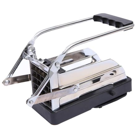 Stainless steel potato slicer and chipper