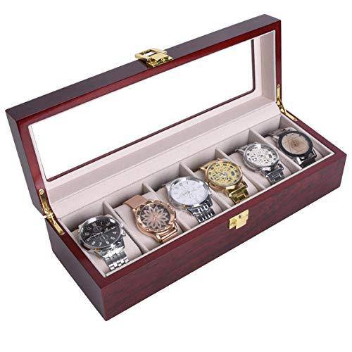 Luxury Wooden Watch Box 6 Slots