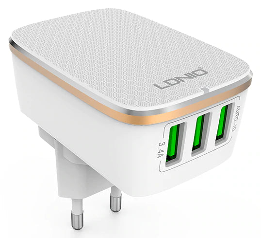 Adaptive Fast Charging Travel USB Charger & Type-C Cable
