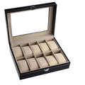PU Display Case Box Watch Jewelry Storage Organizer - 10 slots