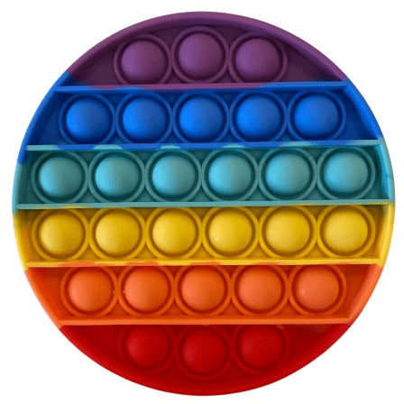 Rainbow Kids Pop Fidget Toys - Circle