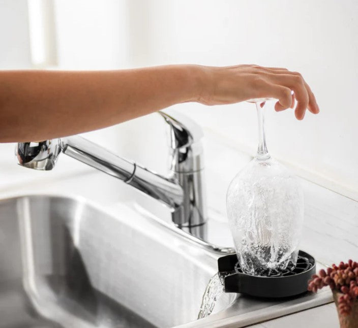 Kitchen Glass Rinser - Black