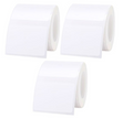 3 Rolls of White B21 Labels Bundle