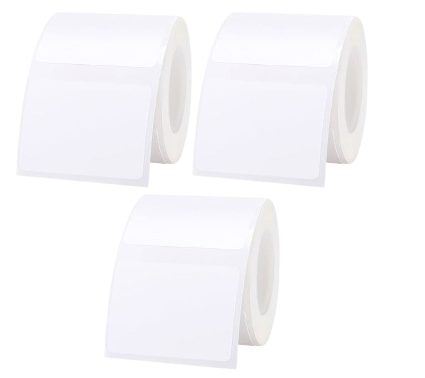 3 Rolls of White B21 Labels Bundle