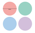 B21 Themed - Multi Coloured Pastel Round 41mm (175 labels)