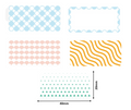 B21/B3S Themed - Multi Colour Patterns 50x30mm (230 labels)