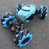 Remote Control Car 4WD Radio Control Stunt Car Toy - Blue
