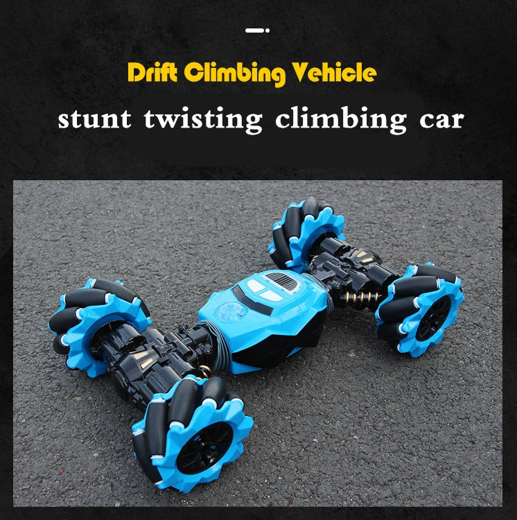 Remote Control Car 4WD Radio Control Stunt Car Toy - Blue