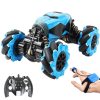 Remote Control Car 4WD Radio Control Stunt Car Toy - Blue