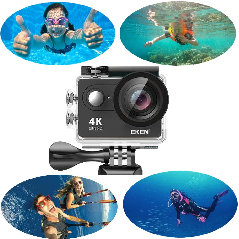 Original EKEN Action Camera H9 Ultra HD 4K Wi-Fi Remote Control Sports Video - Yellow