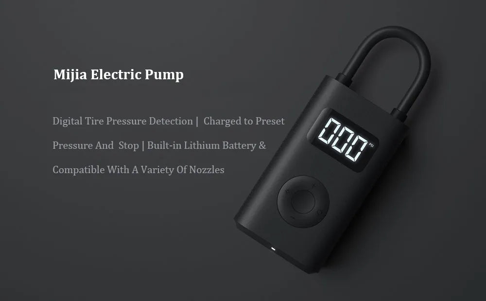 Portable Smart Digital Tire Pressure Detection Pump