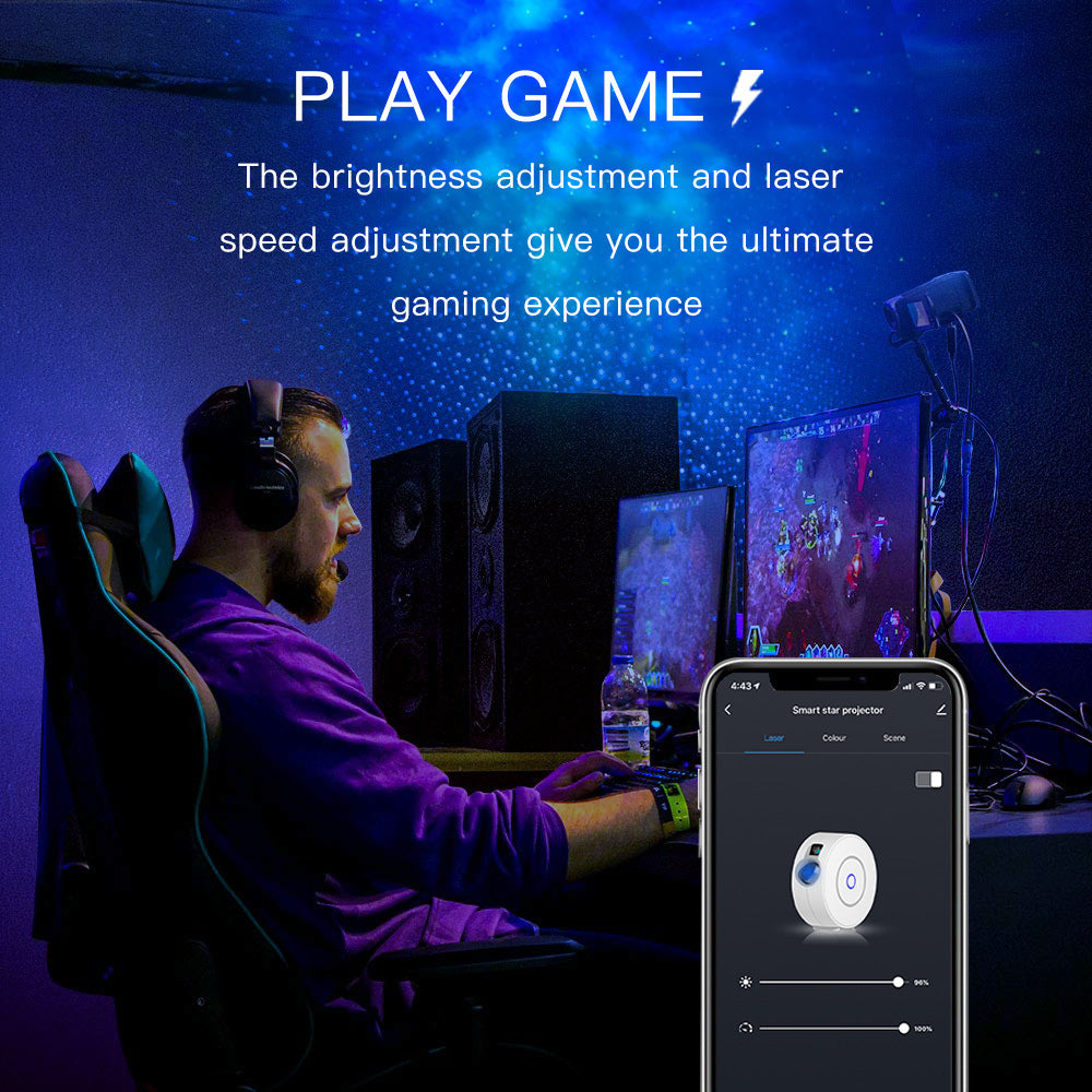 Smart Wi-Fi LED Colorful Laser Projection Light
