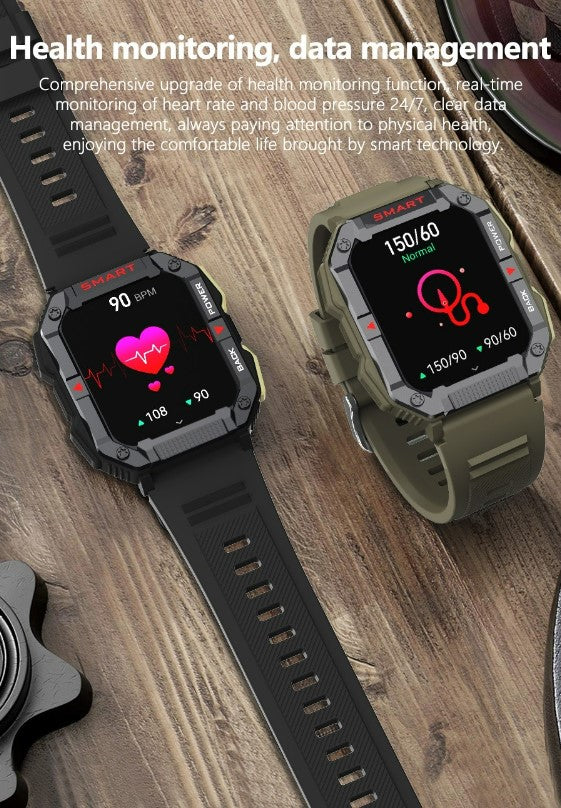 YK01 Smart Watch for Outdoor Sports - Black