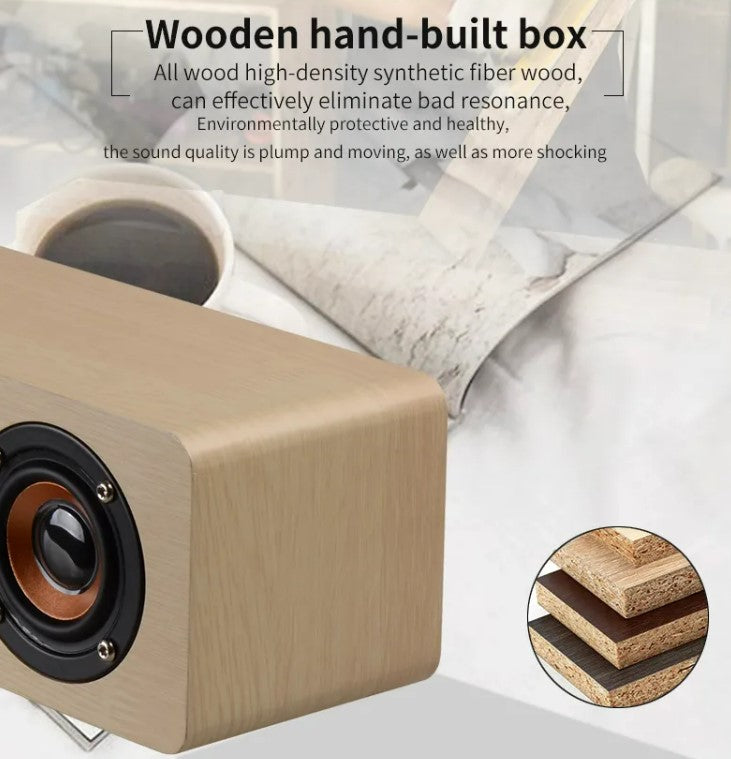 Portable Home Theater Bluetooth Speaker for TV speaker AUX USB - Yellow