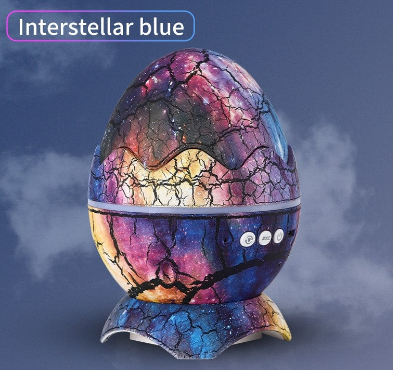 LED Dinosaur Egg Star Sky Night Light Projector - Interstellar Blue