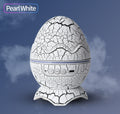 LED Dinosaur Egg Star Sky Night Light Projector - Pearl White