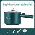 Multi Function Non-Stick  Electric Hot Pot 1.8L Large Capacity - Green Single Manual