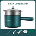 Multi Function Non-Stick  Electric Hot Pot 1.8L Large Capacity - Smart Green Double