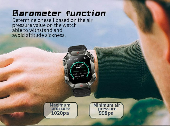 KR80 Bluetooth HD Heal Monitoring Smart Watch - White/Orange