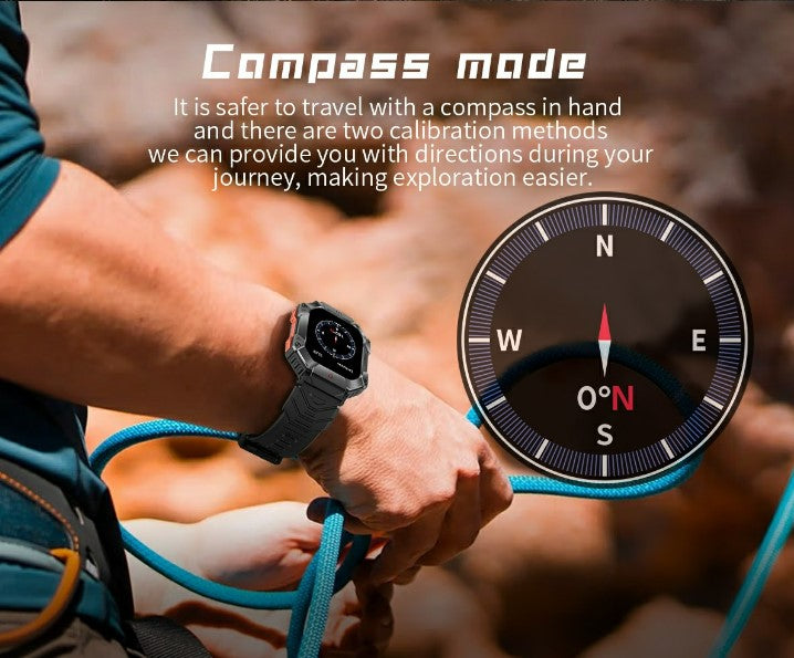 KR80 Bluetooth HD Heal Monitoring Smart Watch - White/Orange