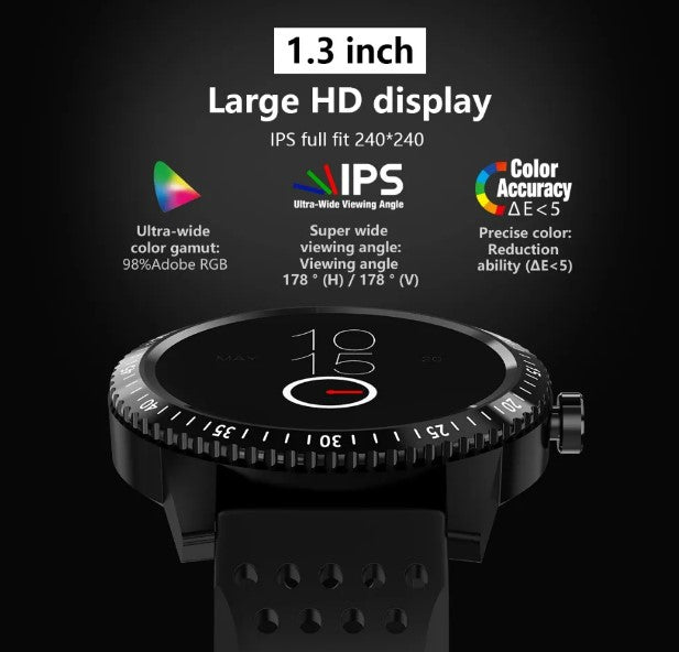 T1 Fitness Bracelet IP67 waterproof Health Monitoring Support Smart Watch - Black