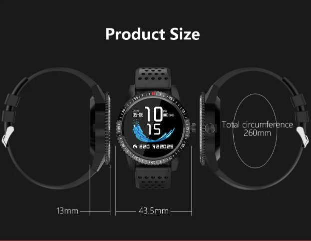 T1 Fitness Bracelet IP67 waterproof Health Monitoring Support Smart Watch - Red