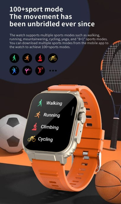 A70 Smart Watch  for Men/Women - Orange