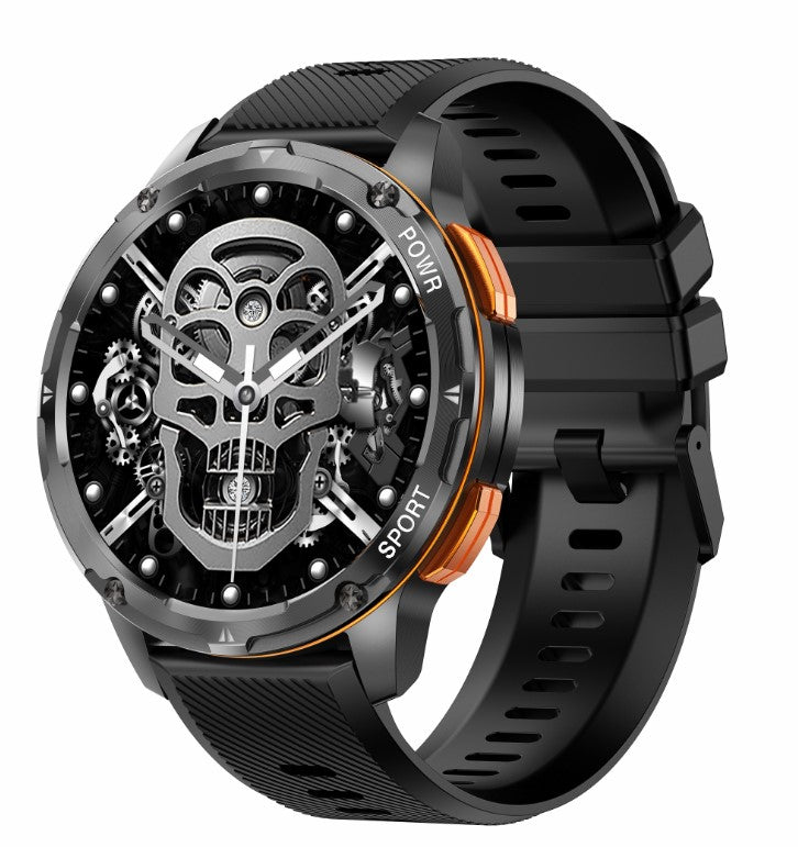 AK59 Smart Watch HD AMLOED Screen w/ health monitoring - Vinyl Strap