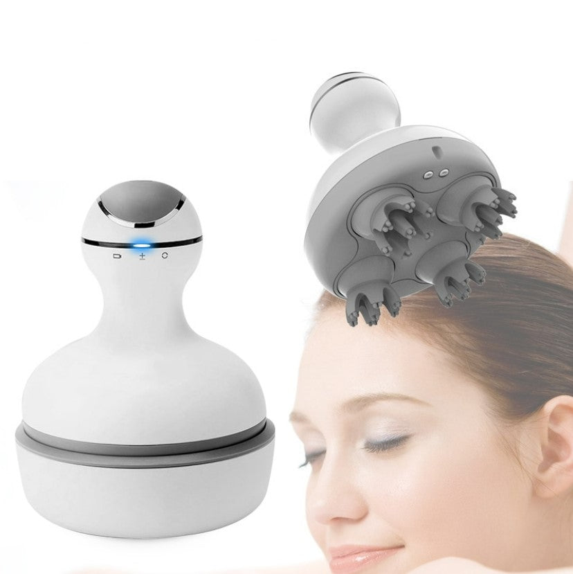 New 3D Waterproof Wireless Electric Head Massager - Classic Style
