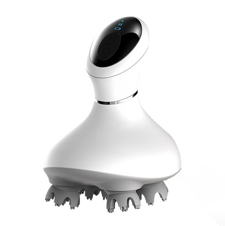 New 3D Waterproof Wireless Electric Head Massager - LED NO Vibration