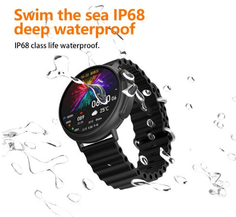 MT30 Smart Watch Ultra Long Range Waterproof - Black Steel