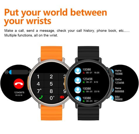 MT30 Smart Watch Ultra Long Range Waterproof - Black Skin