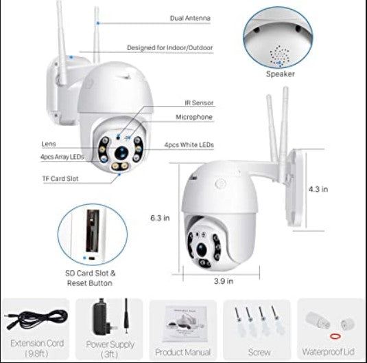 Outdoor Motorised WiFi Smart Camera