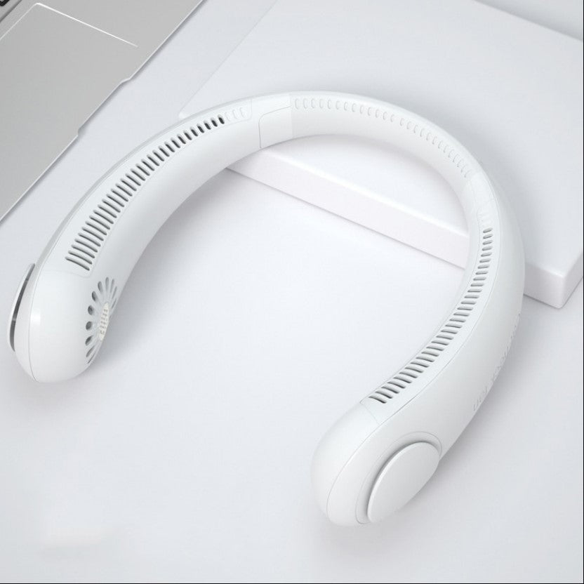 New Xiaomi Mini Wireless Neck Fan Portable - White