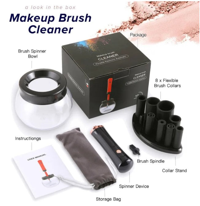 Electric Makeup Brush Cleaner - White