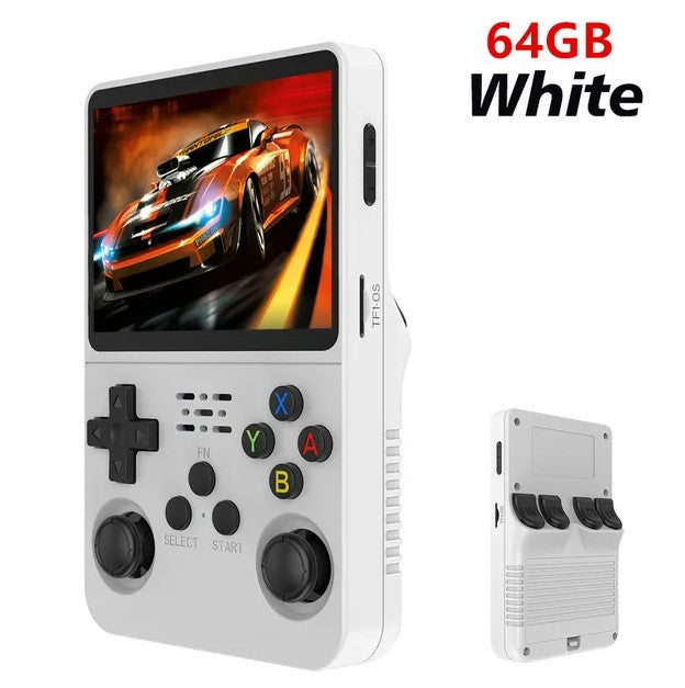 R36S Retro Handheld Video Game Console Linux System 3.5 Inch IPS Screen Portable Pocket Video Player - 64 GB