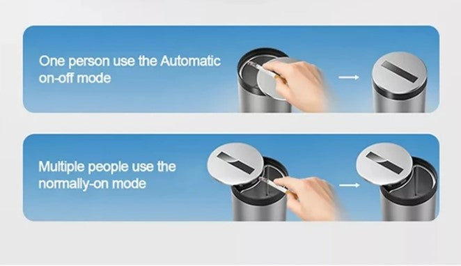 Automatic Ashtray opening and closing switch infrared induction ashtray - Silver