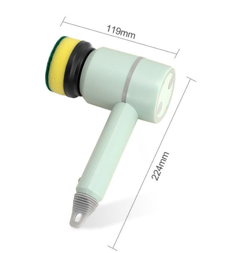 Multifunctional Electric Cleaning Household Brush Automatic Handheld Charging 1200mAh- White