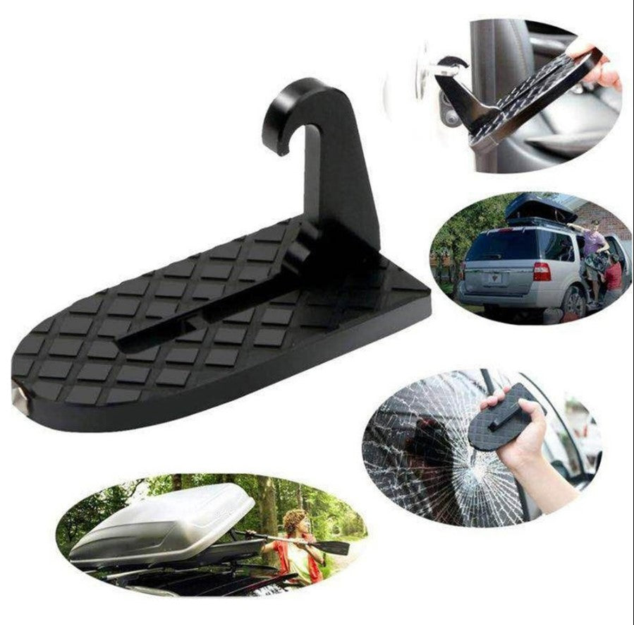 2 in 1 Foldable Car Vehicle Folding Stepping Ladder Foot Pegs