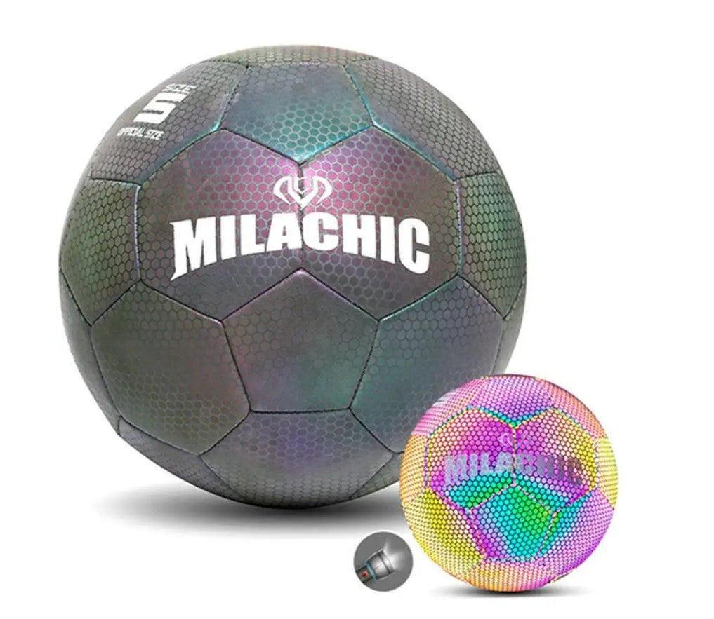 Soccer Ball Luminous Football Night Light Noctilucent Children Game Train Luminescence Ball Men Women Glowing Soccer - Design One