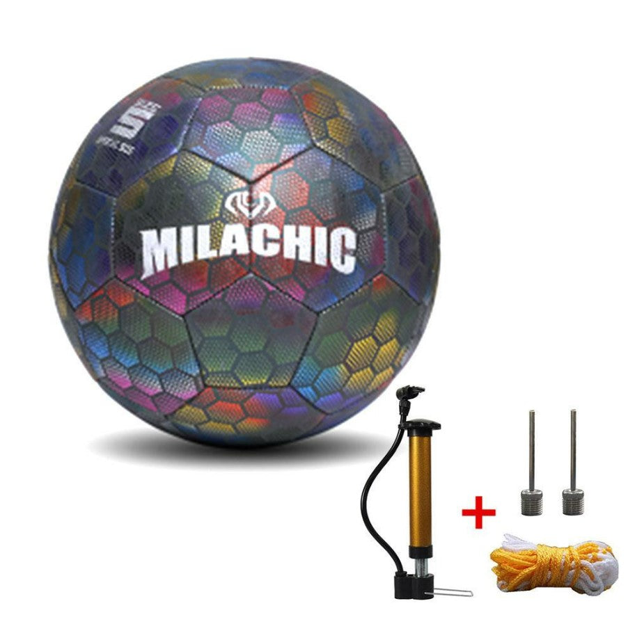 Soccer Ball Luminous Football Night Light Noctilucent Children Game Train Luminescence Ball Men Women Glowing Soccer - Design Two