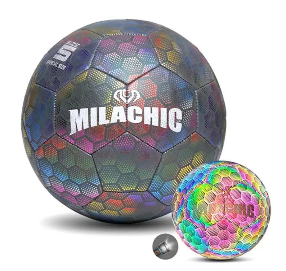 Soccer Ball Luminous Football Night Light Noctilucent Children Game Train Luminescence Ball Men Women Glowing Soccer - Design Two