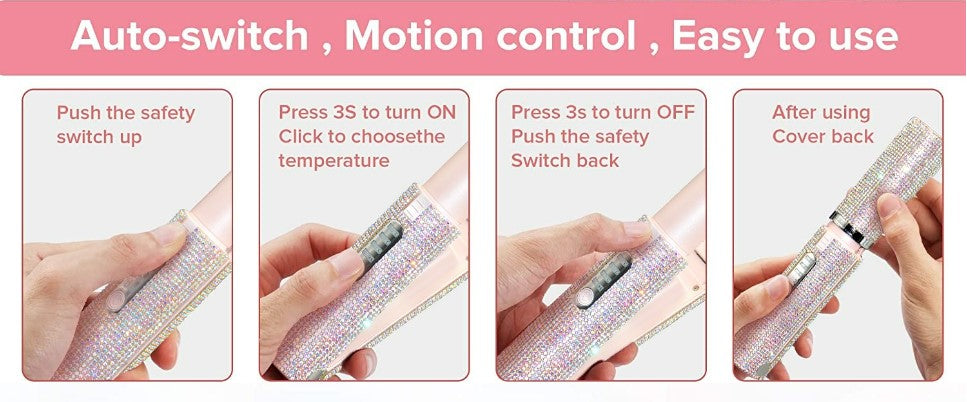 Electric USB Hair Straightening Brush Multifunctional Hair Curler Comb Styler - Black