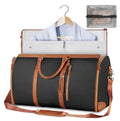 Large folding suit bag, large capacity, handheld clothing, luggage bag - Black/Brown
