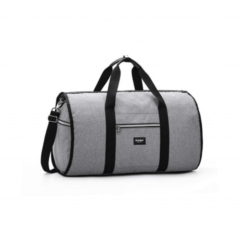 Waterproof Travel Bag Mens/Women Travel Shoulder Bag 2 In 1 Large Luggage Duffel Totes Carry On Hand Bag - Grey