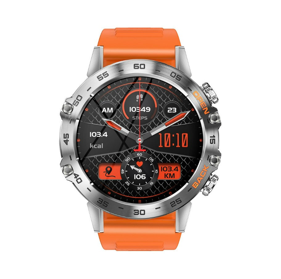 Smart Watch K52 Watches Unisex Sports Fitness Modes Bluetooth Call Health Monitor 400mah 1.39Inch HD Smartwatch - Orange